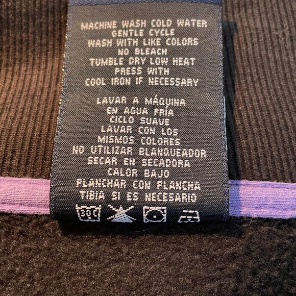 Polo Jeans Co Ralph Lauren Black Embroidered Logo Full‑Zip Cotton Sweatshirt XL - Picture 10 of 11